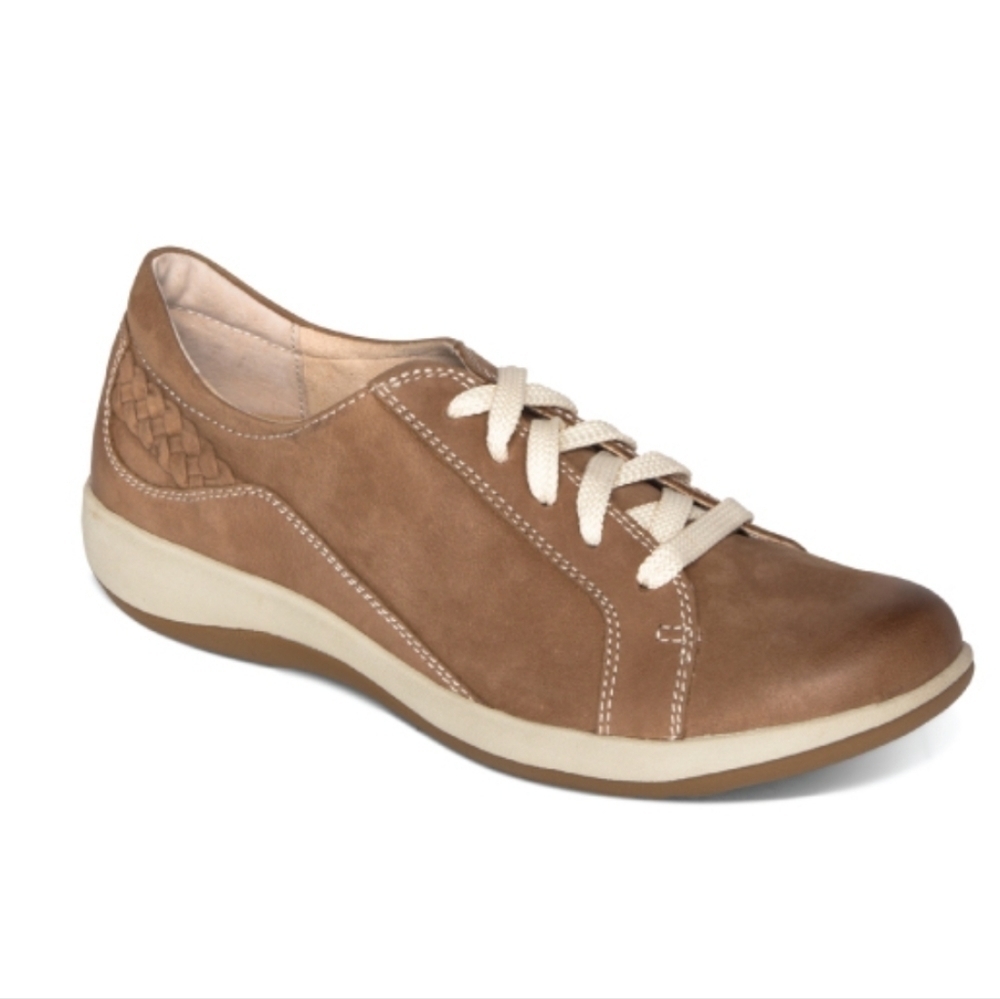Aetrex Womens Dana Leather Sneakers shoes sz 40/9-9.5